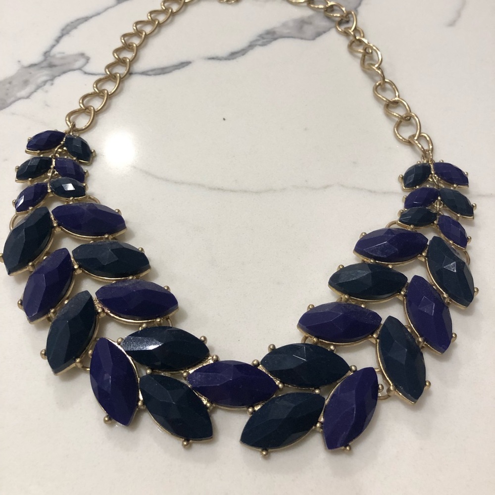 Statement necklace - royal blue